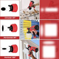 GLORITY elektrische Lackierpistole PS70A, 700W, 3 Sprühmuster, 1 Liter, rot